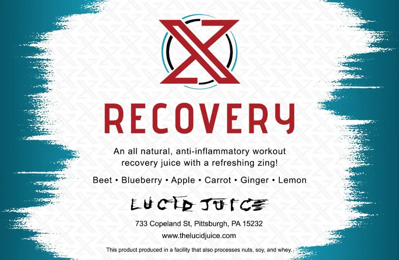 X Recovery custom juice by Lucid Juice for X Shadyside