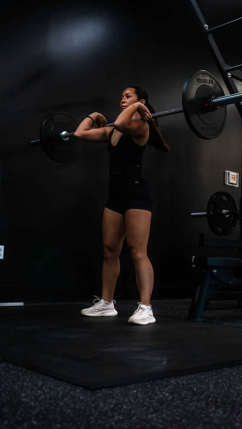 Barbell lift on the Iron 24 lifting platform