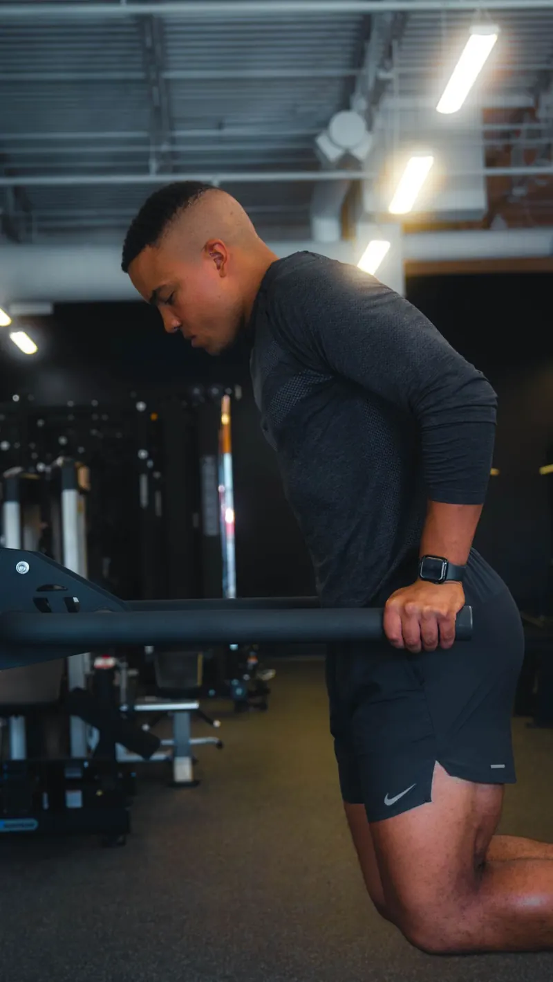 Dip station exercise at Iron 24