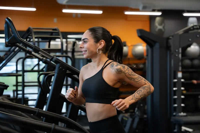 Smiling through a cardio workout at Iron 24